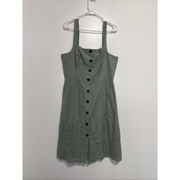 GAP Green Sleeveless Crew Neck Sundress Size 14NWT $80 - Picture 1 of 13